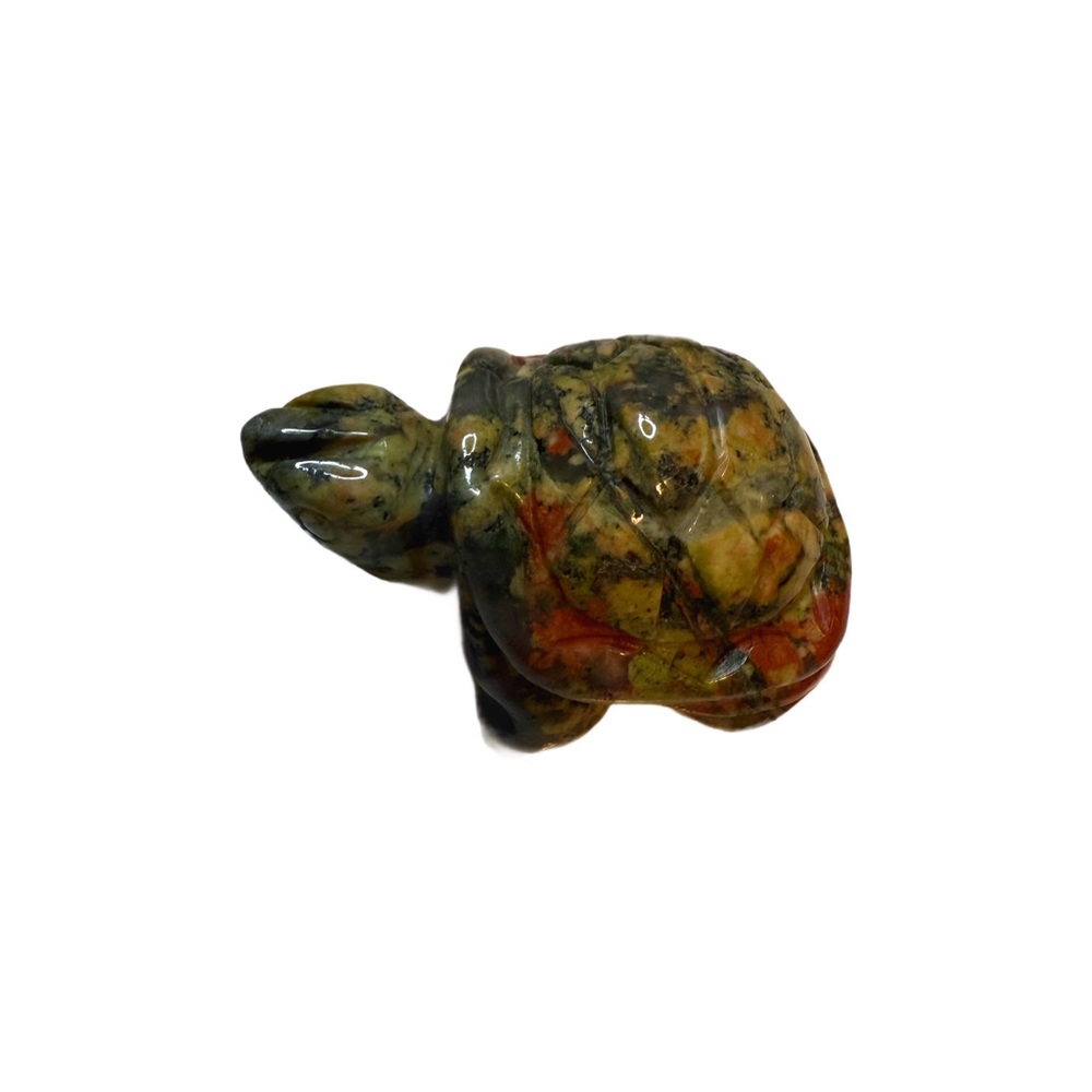 Healing Crystal Guardian Turtle Tortoise Pocket Stone Figurines Carved Gemstone - Picture 6 of 7